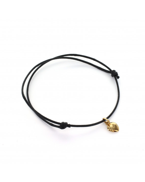 Bracelet Ajustable Coeur Or 18 carats 