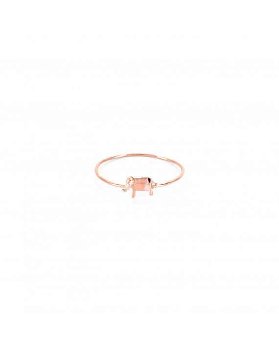 Anello Fine Elefante  - Oro rosa 14 carati  | Origami Jewellery | Origami Jewellery