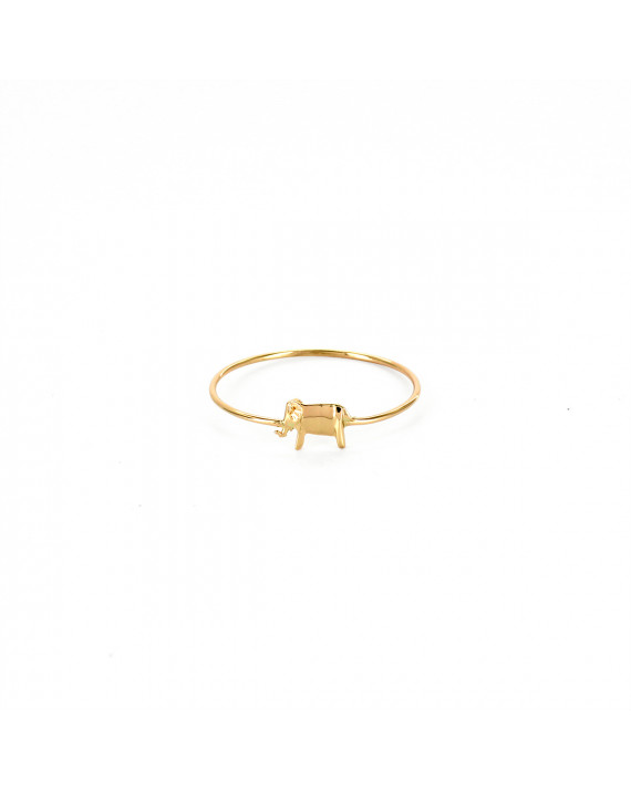 Anello Fine Elefante  - Oro rosa 14 carati  | Origami Jewellery | Origami Jewellery