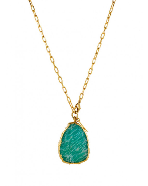 Collana lunga Kurt - Amazzonite | Hanka_ïn