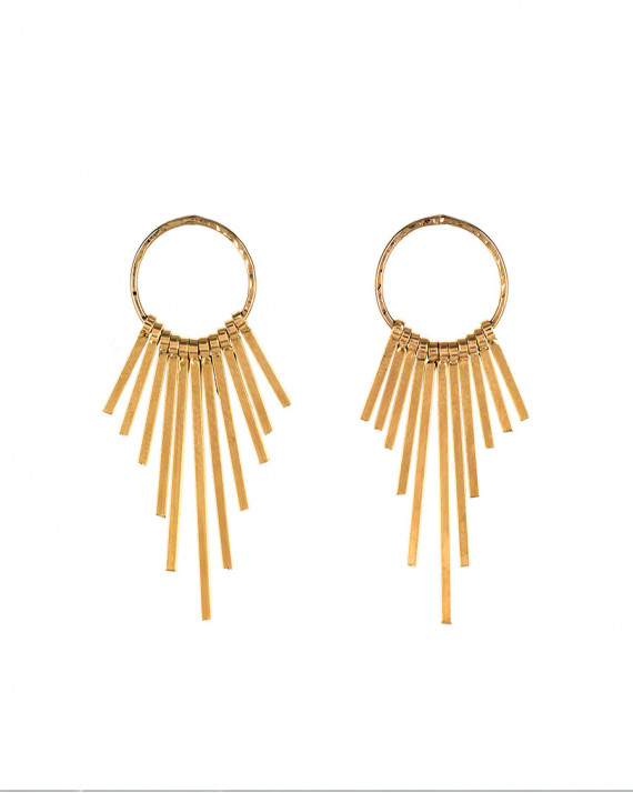 Boucles d'Oreilles Baby Carmen - Plaqué Or | Stalactite