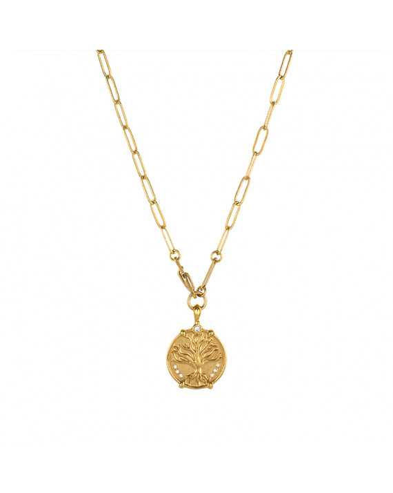Sautoir Falcon Médaille Vitae | Hanka_ïn