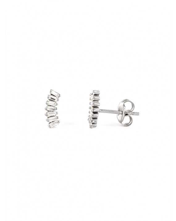 Orecchini Curved - Argento | Rose Marie