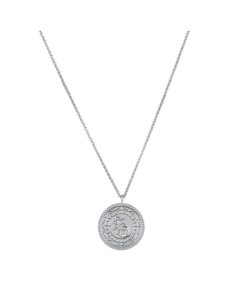 Le Sautoir Solaire Capricorne Plaqué Argent